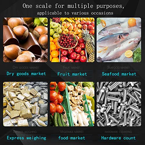  Electronic Price Computing Scale 66 LB Computing Commercial Food Meat Produce Electronic Counting Weight Lb/g/Kg With Large Display And Rechargeable Battery