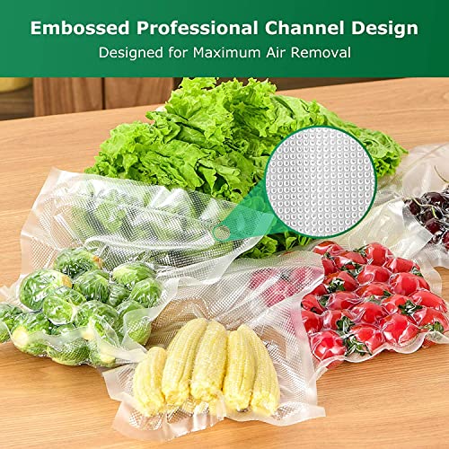  200 Pcs Vacuum Sealer Bags 4 X 6 Inch Vacuum Seal Bags For Food Sealer Bags Heavy Duty Puncture Prevention, Boilsafe To 280°F Freezable, BPA Free, Commercial Grade Fit For Sauce Pack, Snack, Spices, Etc