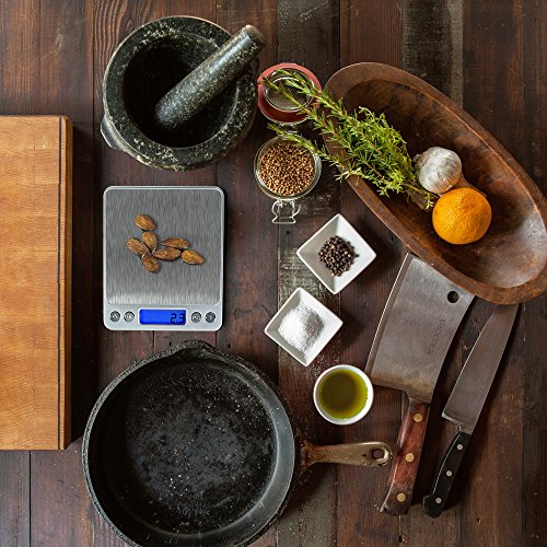  Smart Digital Multifunction Stainless Steel Jewelry & Kitchen Food Scale, APL1358