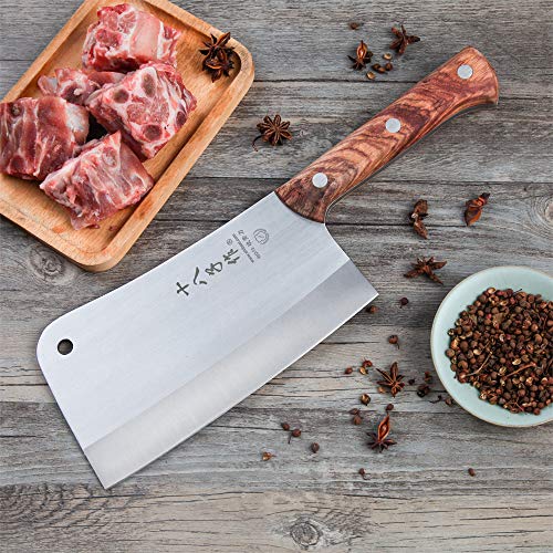  Eavy Duty Heft Cleaver Butcher Knife For Chopping Bones Sturdy Kitchen Knife