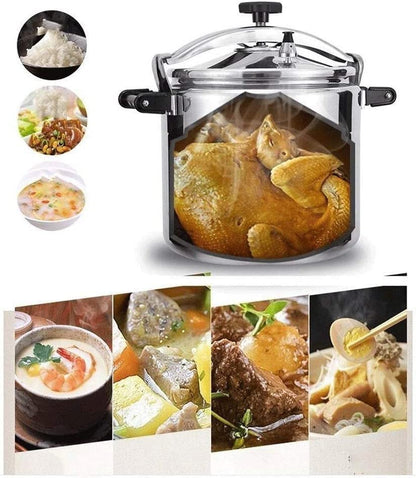  Pressure Cooker- Programmable Pressure Cooker, Slow Cooker,Rice Cooker,Steamer,Saute，Family Best Choice (Color : Silver, Size : 28CM)