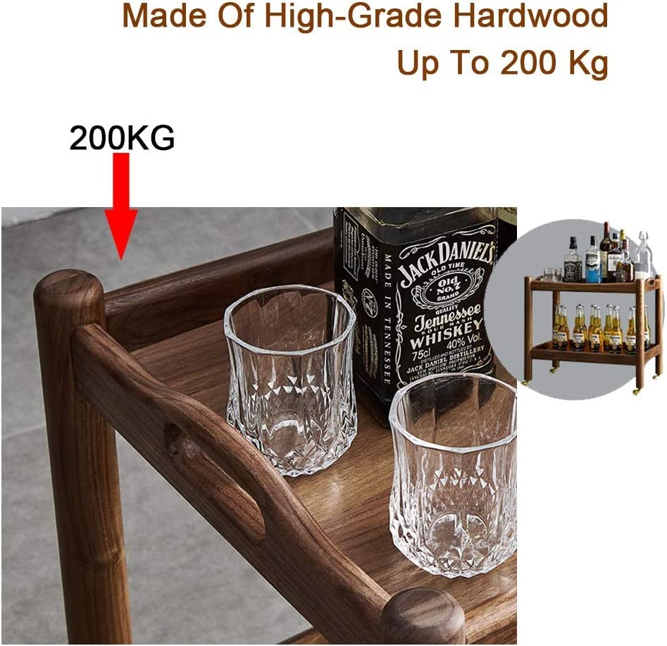  Functional Trolley Shopping Cart With Storage Box Outdoor Drinks Tea Trolley Catering Mini Bar Bar Table Side Table Utility Cart Easy To Put For Home, Kitchen,Office