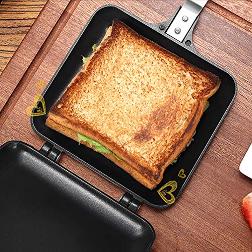  Double-sided Breakfast Sandwich Maker, Nonstick Baking Fry Pan For Kitchen