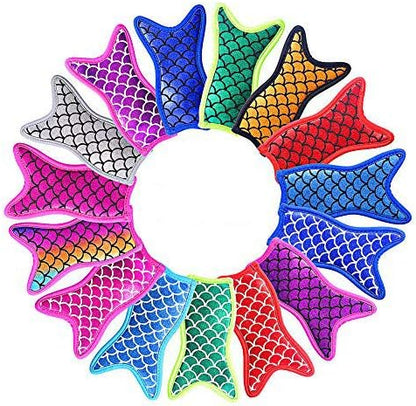  Anti-Freezing Mermaid Ice Pop Holders Popsicle Holder Bags Ice Pop Sleeves Freezer Pop Holders Bags, Neoprene Fabric 15 Pack