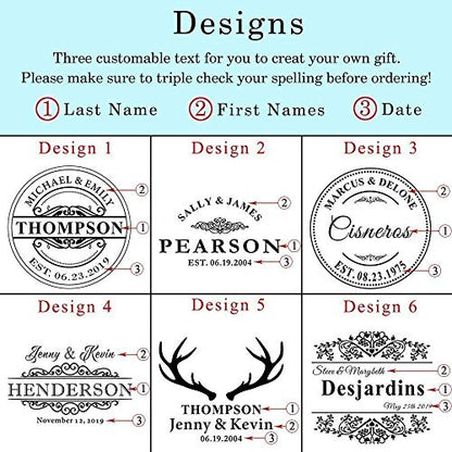  BAYLN Personalized Cutting Boards, Custom Names Board For Wedding, Bridal Shower, Engagement Gifts, Anniversary Gift, Housewarming Gift, Christmas Gifts For Couples, Parents