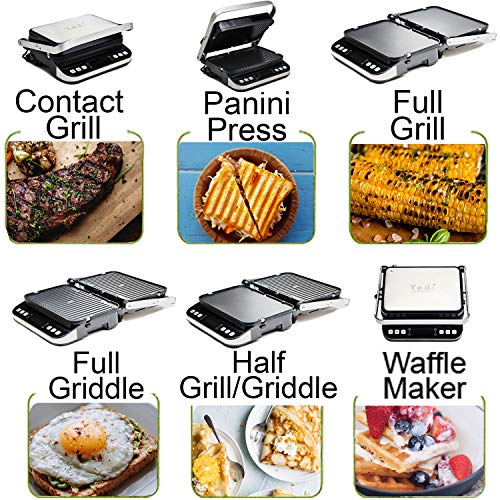  Edi Total Package 6-in-1 Digital Indoor Grill, Waffle Maker, Panini Press, Griddle, With Deluxe Accessory Kit