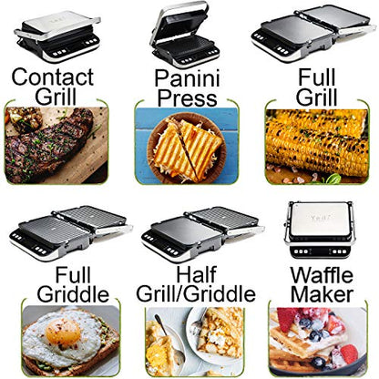  Edi Total Package 6-in-1 Digital Indoor Grill, Waffle Maker, Panini Press, Griddle, With Deluxe Accessory Kit