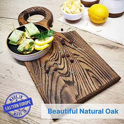  Handcrafted Oak Serving Board CU-5