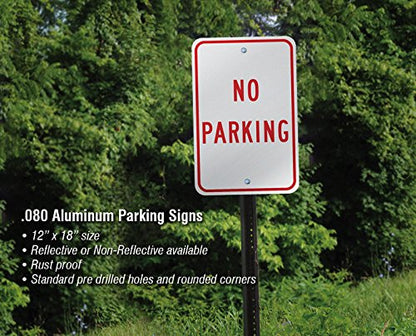  Warning Corvette Parking Only Sign 12" Wide X 18" Tall Heavy Gauge Aluminum