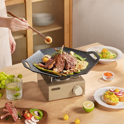  Ollas Glass Cooking Pot Baking Plate Household Induction Cooker Barbecue Plate Commercial Non-stick Pot Cassette Furnace Outdoor Teppanyaki Soperas