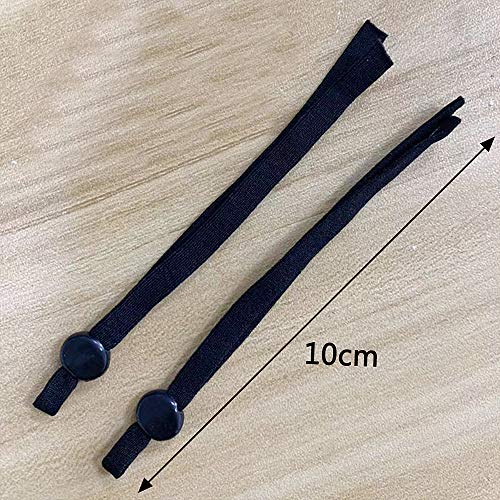  LaLaBand 100 Pcs Sewing Elastic Band Cord With Adjustable Buckle Elastic Thread Rope For DIY Crafts Earloop Lanyard Earmuff Rope Jewelry Clothes Garment Mask Making Supplies