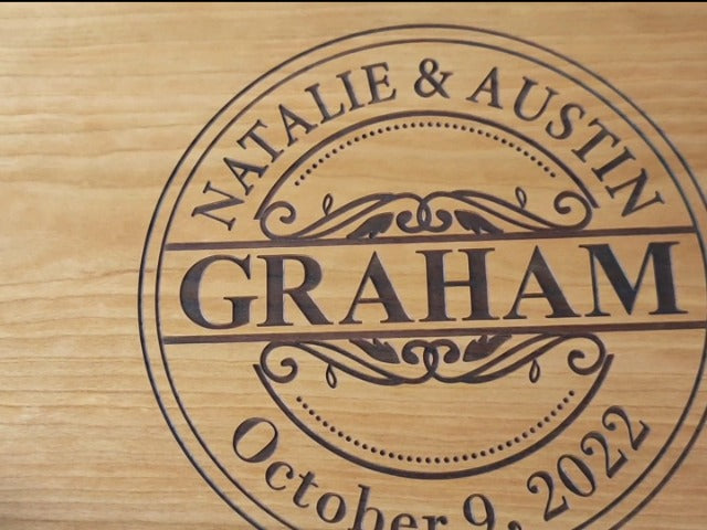  BAYLN Personalized Cutting Boards, Custom Names Board For Wedding, Bridal Shower, Engagement Gifts, Anniversary Gift, Housewarming Gift, Christmas Gifts For Couples, Parents