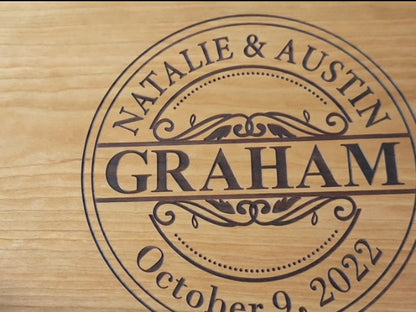  BAYLN Personalized Cutting Boards, Custom Names Board For Wedding, Bridal Shower, Engagement Gifts, Anniversary Gift, Housewarming Gift, Christmas Gifts For Couples, Parents
