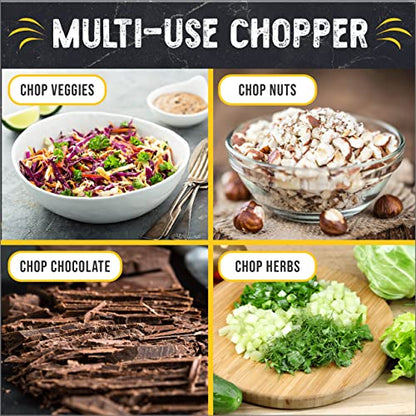  Mezzaluna Salad Chopper - Stainless Steel Rocker Knife For Lettuce & Vegetables W/Blade Covers﻿