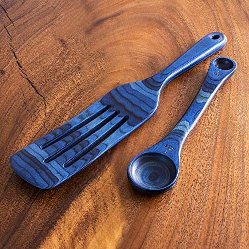  Ique Malta Collection 2 Piece Cooking Utensil Set, Spurtle & Measuring Spoon