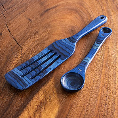  Ique Malta Collection 2 Piece Cooking Utensil Set, Spurtle & Measuring Spoon