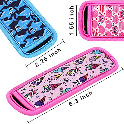  Ice Pop Sleeves, 8 Pieces Ice Pop Neoprene Insulator Sleeves, Freezer Popsicle Holder Sleeves, Colorful Ice Sleeves Holder Bag, Reusable Washable Ice Popsicle Holders For Kids (8 Pack)