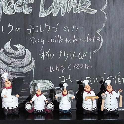  Resin Decorative Ornaments,Kitchen Decor,Cook Statue,French Chef Figurines With Toothpick Holder