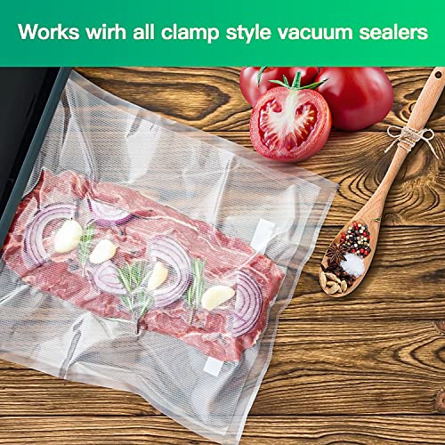  Vacuum Sealer Bags, 2 Rolls Thicker Heavy-Duty Commercial Quality Textured Vacuum Seal Bags For Food Storage Saver Sous Vide Cooking,Vacuum Sealer Rolls
