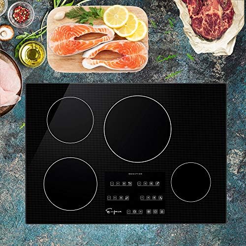  30” Induction Cooktop Electric Stove Black Vitro Ceramic Smooth Surface Glass EMPV-IDC30