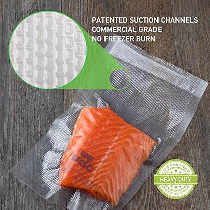  Vacuum Sealer Bags 100 Quart 8x12 Inch For Food Saver, Seal A Meal, Weston. Commercial Grade, BPA Free, Heavy Duty, Great For Vac Storage, Meal Prep Or Sous Vide