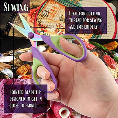  Ultimate Value Scissor Set For Kitchen And Craft - 5pc - 3 Sets