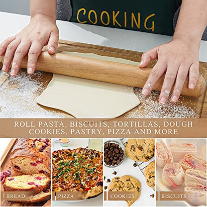  Wood Rolling Pin, 11 Inch By 1-1/5 Inch