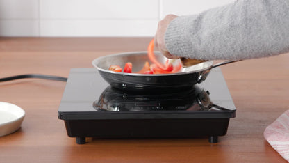  Pro Chef Induction Cooktop, Commercial-Grade, Portable, Powerful 1800W, Large 8” Heating Coil, 94 Temp Settings 100°F - 575°F In 5°F, Shatter-Proof Ceramic Glass Surface