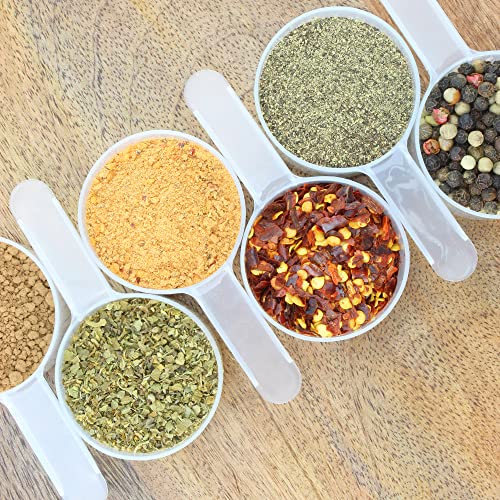  43cc / 3-Tablespoon Scoops (10-Pack); Bulk Measures For Protein Powder, Coffee, Spices And Dry Goods