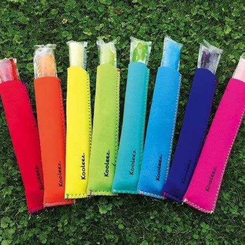  Leez - #1 THE ORIGINAL Neoprene FULL LENGTH Freezer Pop Sleeves Ice Pop Sleeves 8-Pack