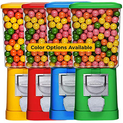  Gumball Machine - Yellow Home Vending Machine - Bubble Gum Machine For Kids - Gumball Machine Bank - Coin Gumball Machine - Gift Kid Gum Ball Machine Without Stand