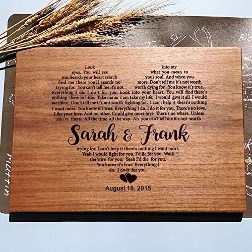  Gifts For Wedding Or Anniversary, Personalized Wooden Cutting Board For Engagement, Bridal Shower, Present For Couple, Bride, Groom