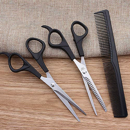  CHDHALTD Hair Cutting Kit,Hair Cutting Shears,Professional Hairdressing Scissors,Hair Thinning Scissors,3Pcs Hair Cutting Thinning Hairdressing Set Styling Tool Hairdressing Comb