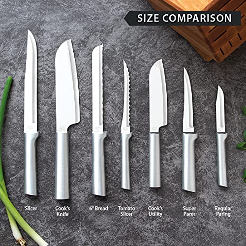 Ada Cutlery Slicing Knife – Stainless Steel Blade With Brushed Aluminum Handle Made In The USA, 11-3/8 Inches