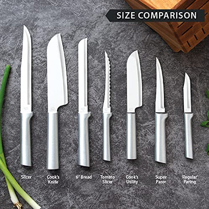  Ada Cutlery Slicing Knife – Stainless Steel Blade With Brushed Aluminum Handle Made In The USA, 11-3/8 Inches