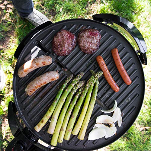  Indoor/Outdoor Electric Grill, 15-Serving, Black