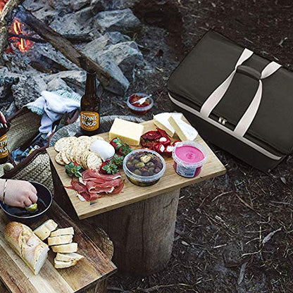  Insulated Delivery Bag Carrier, 18"x12"x10", Waterproof And Leakproof Interior, Uber Eats Doordash Restaurant Catering
