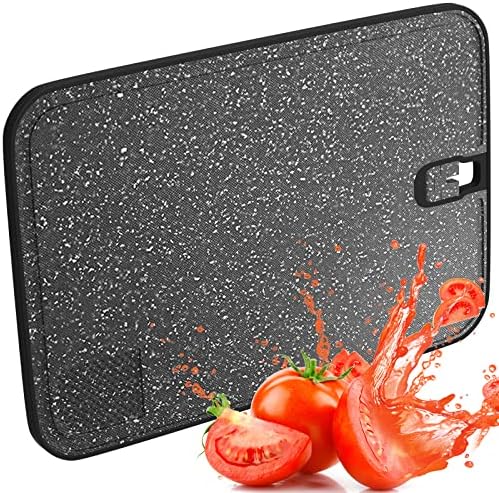  Plastic Cutting Board, 1 Pieces Dishwasher Safe Cutting Boards For Kitchen With Juice Grooves, Non-Slip, Reversible And Knife-Friendly With Built-in Sharpener & Grinding Area（off White）