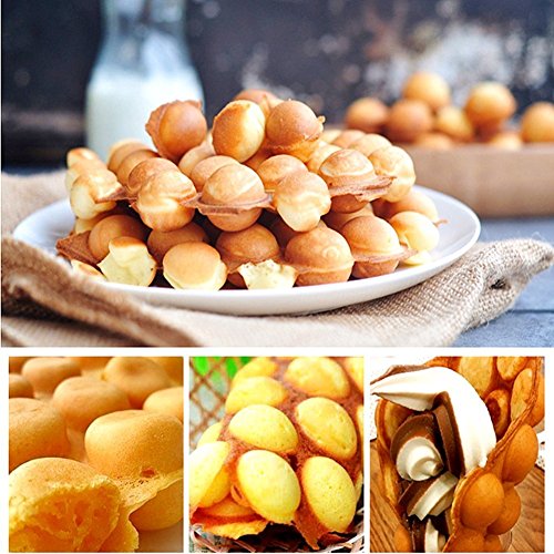  Nonstick Waffle Maker Egg Bubble Pan Aluminum Alloy Eggettes Pan Cake Baking Mold Plate For Home Kitchen Use
