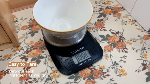  Digital Food Scale Small Kitchen Scales Weight In Grams And OZ For Cooking Baking Weight Loss, Stainless Steel Tare & Backlit LCD Display, Black