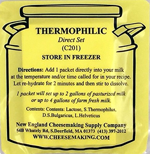 Thermophilic Direct Set Cheese Culture, 5-Pack