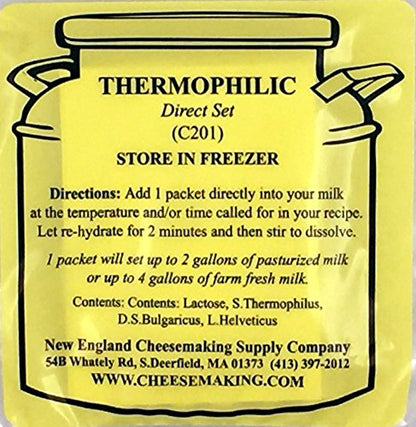  Thermophilic Direct Set Cheese Culture, 5-Pack