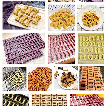  Dog Treats Cutters Set 11 Pieces,5 Dog Bone 3 Footprint 2 Dogs 1House Dog Cookie Cutter Sets Different Sizes Mini Small Medium Big Cut Out For Homemade Treats And Baking