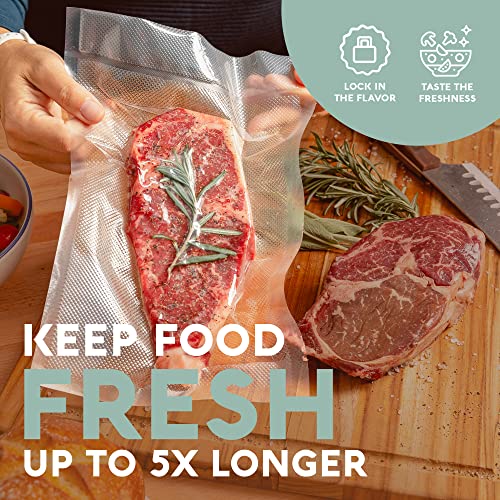  - Vacuum Sealer Bags, Vac Seal Bags For Food Storage, Freezing, And Sous Vide Cooking, Non-BPA Freezer Vacuum Sealer Bags, Pint, Quart, And Gallon Sizes Combo Pack, 150 Bags