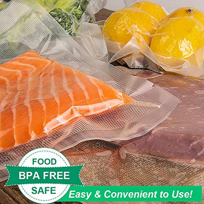  6 Pack 8"x20'(3Rolls) And 11"x20' (3Rolls) Vacuum Sealer Bags Rolls With BPA Free,Heavy Duty,Great For Vac Storage Or Sous Vide Cooking
