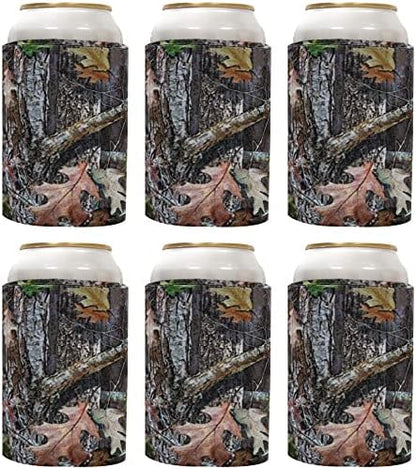  Can Cooler Sleeve (6 Pack) 12 Oz Neoprene Collapsible Cooler Can, Insulated Can Holder, 4mm Thick Beer &Soda Can Cover, Police Cooler Can Covers(Tie - Dye Mix)