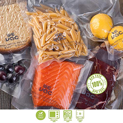  Vacuum Sealer Bags 100 Quart 8x12 Inch For Food Saver, Seal A Meal, Weston. Commercial Grade, BPA Free, Heavy Duty, Great For Vac Storage, Meal Prep Or Sous Vide