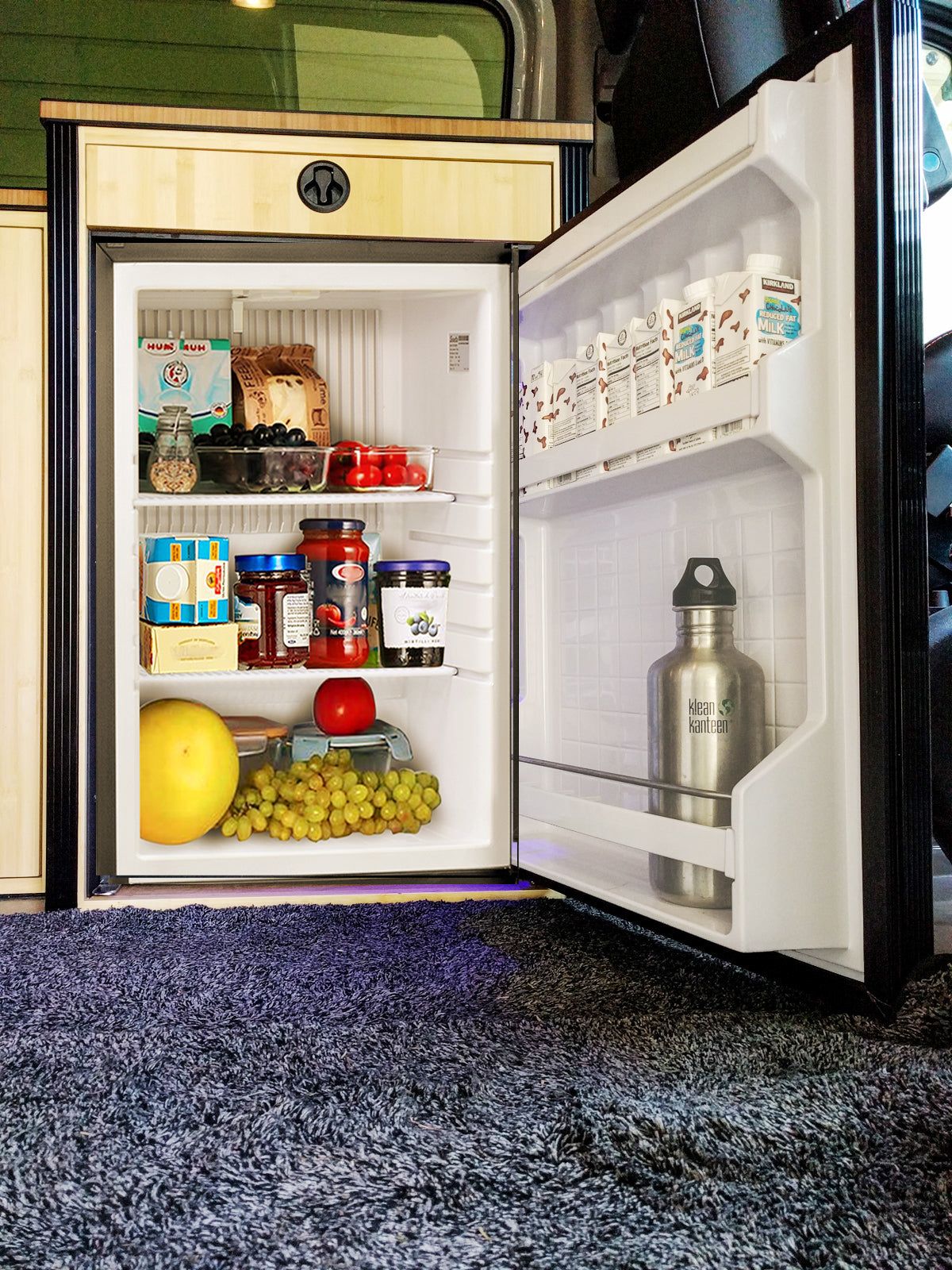  12 Volt Refrigerator Semi Truck Refrigerator Freightliner Cascadia Drivers DC 12V|110V Compact Refrigerators RV Mini Small Fridge Upright Deep Freezers Camper Wheeler Van 36 Qt 1.2 Cuft Lock